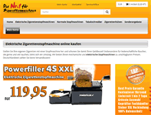 Tablet Screenshot of elektrische-zigarettenstopfmaschine.com